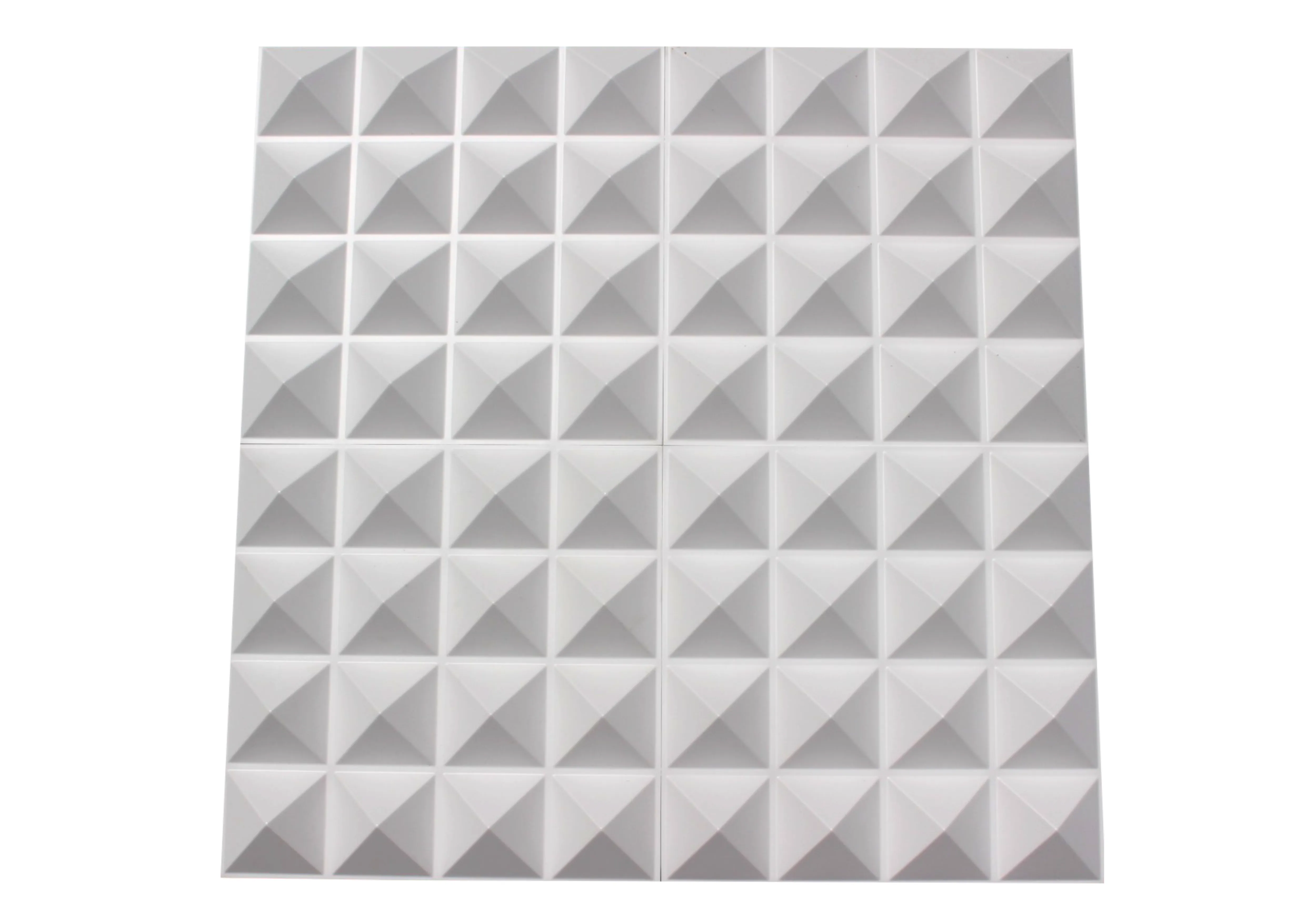 Acoustic Diffuser - PVC Sound Diffusion Panel - 4 Pack