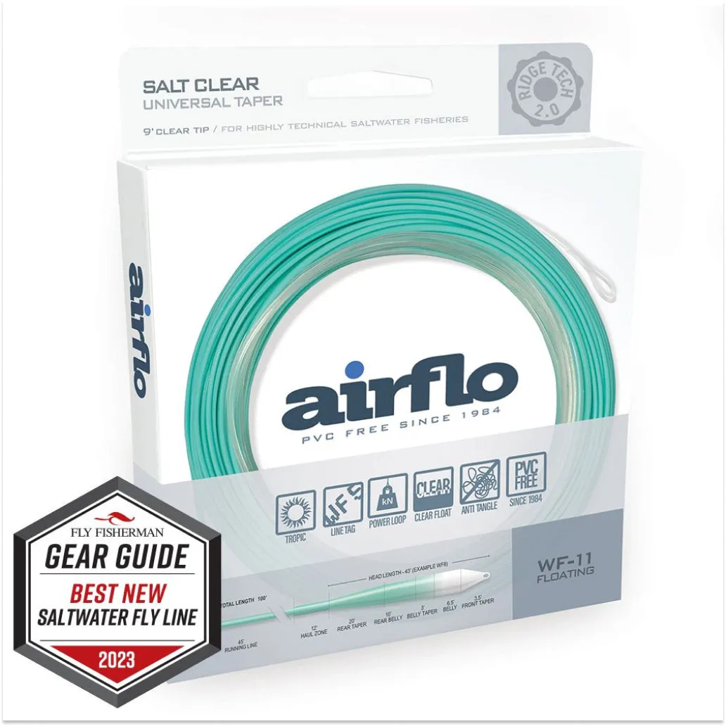 Airflo Superflo Ridge 2.0 Flats Universal Taper 9' Clear Tip Fly Line