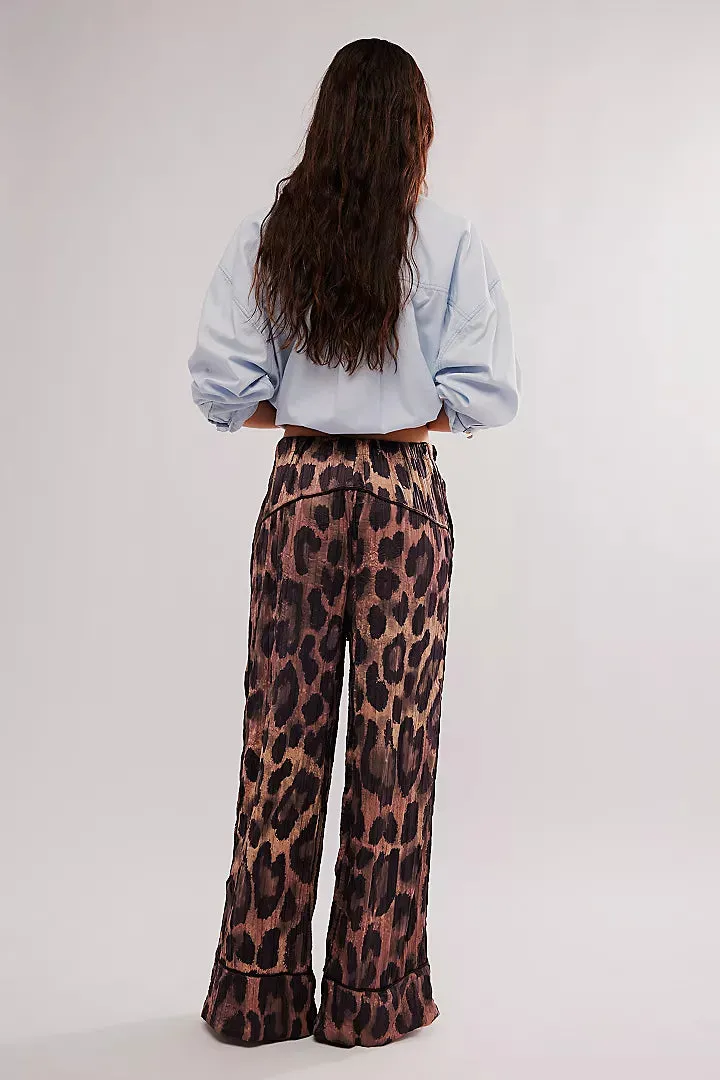 All Out Satin Leopard Pants by Free People