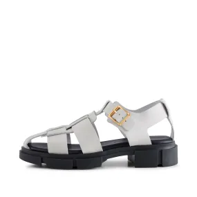 Alva sandal leather - White