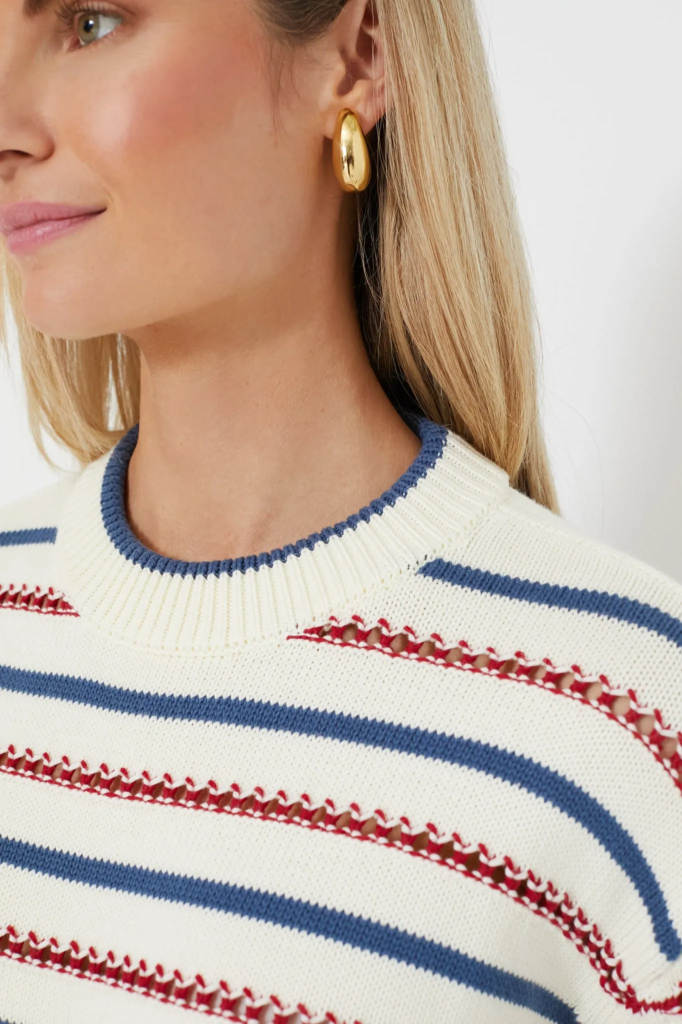 Americana Pointelle Maxine Sweater