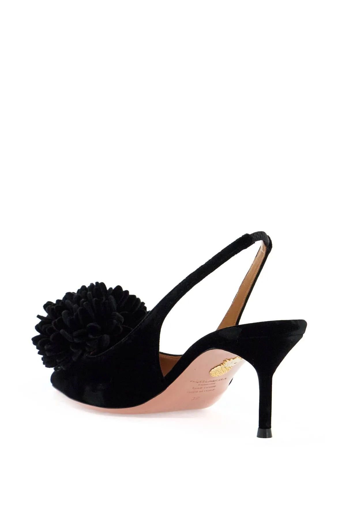 Aquazzura velvet couturier slingback