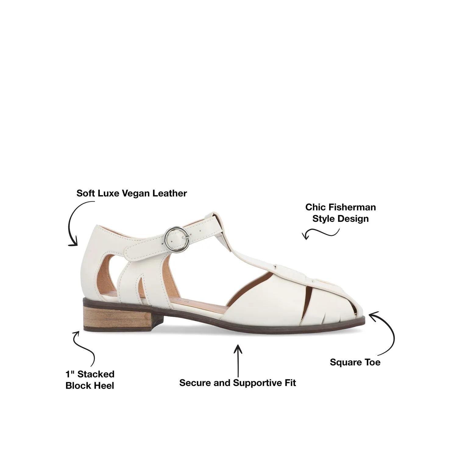 AZZARIA FISHERMAN SANDALS IN FAUX LEATHER