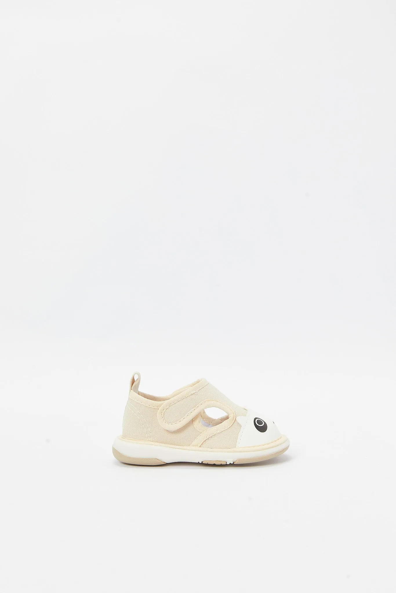 Baby Boys Beige Panda Pump