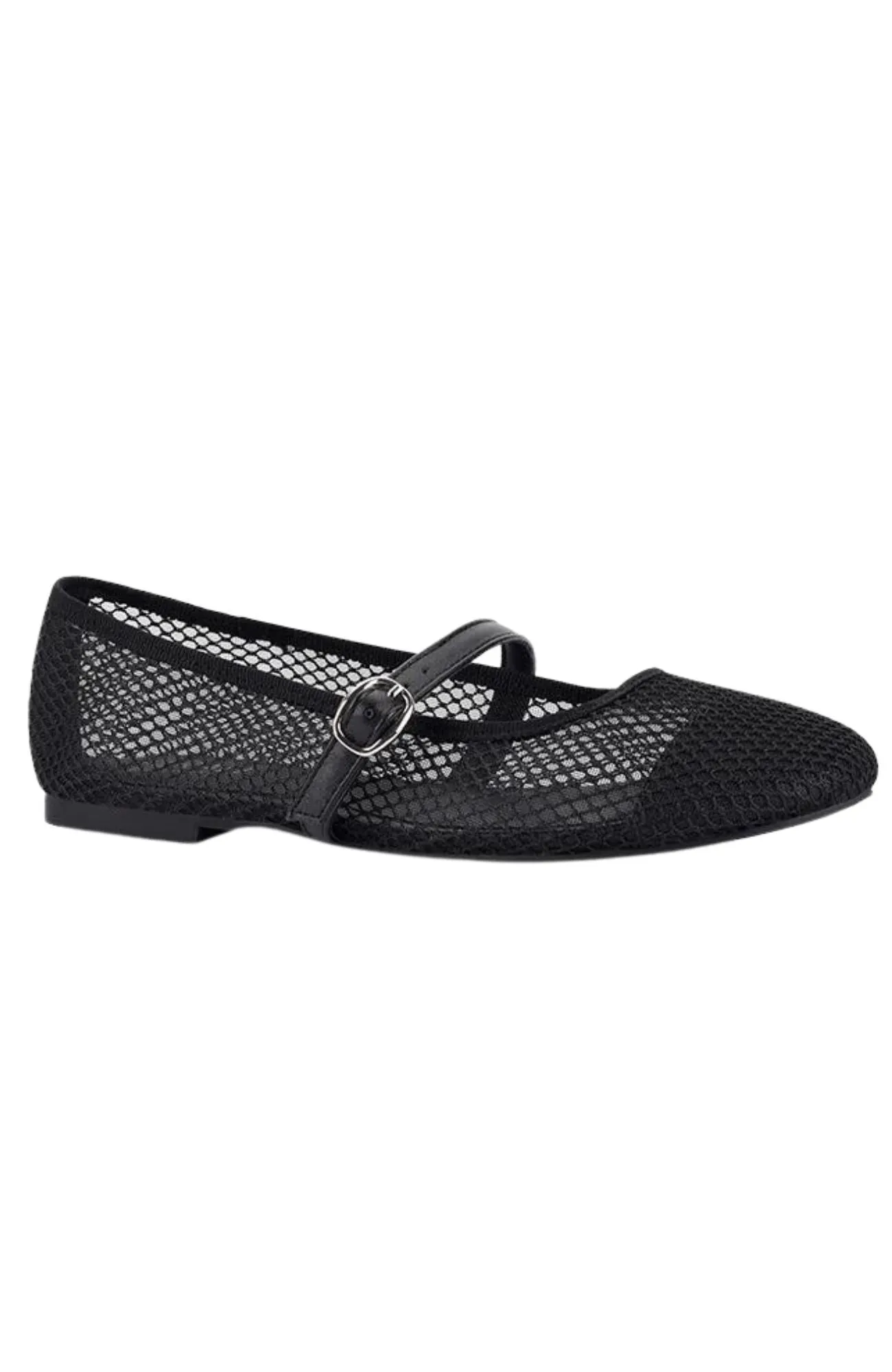 Bambam Mary-Jane Flats Black Mesh