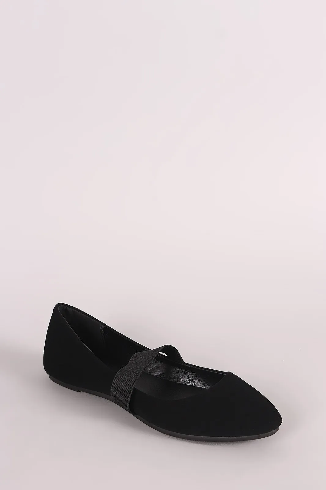 Bamboo Nubuck Mary Jane Ballet Flat