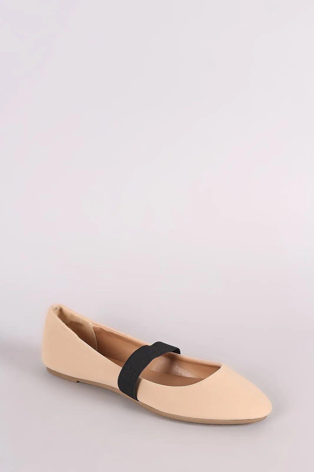 Bamboo Nubuck Mary Jane Ballet Flat