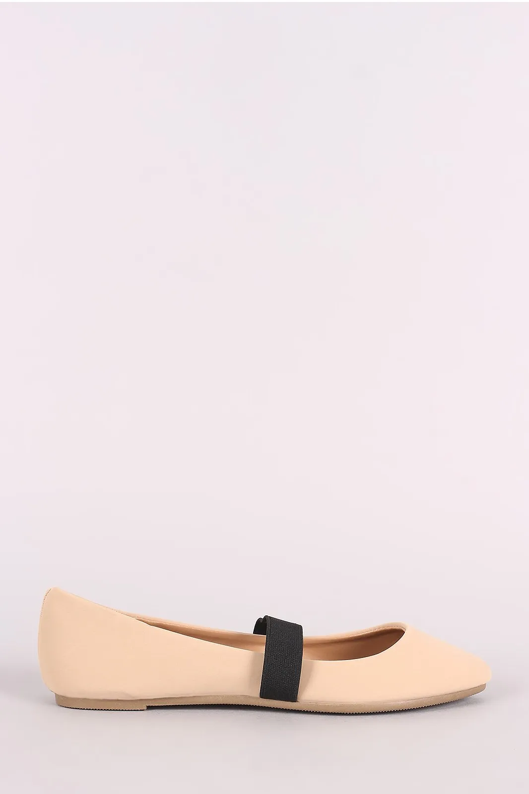 Bamboo Nubuck Mary Jane Ballet Flat