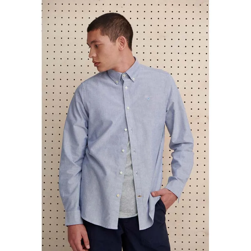 Barbour Oxtown Mens Tailored Shirt - Dark Denim