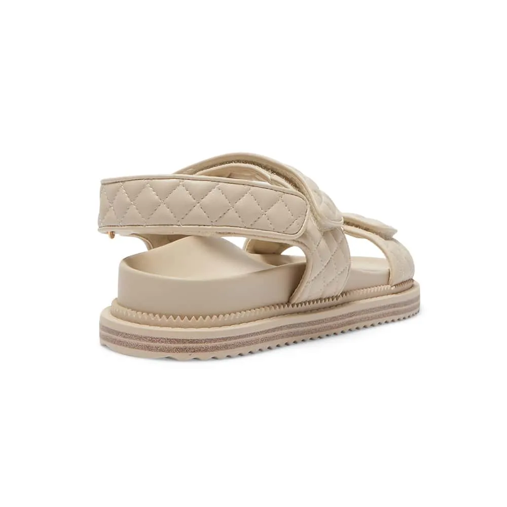 Bermuda Sandal in Nude Smooth