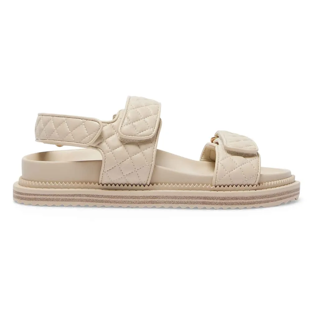 Bermuda Sandal in Nude Smooth