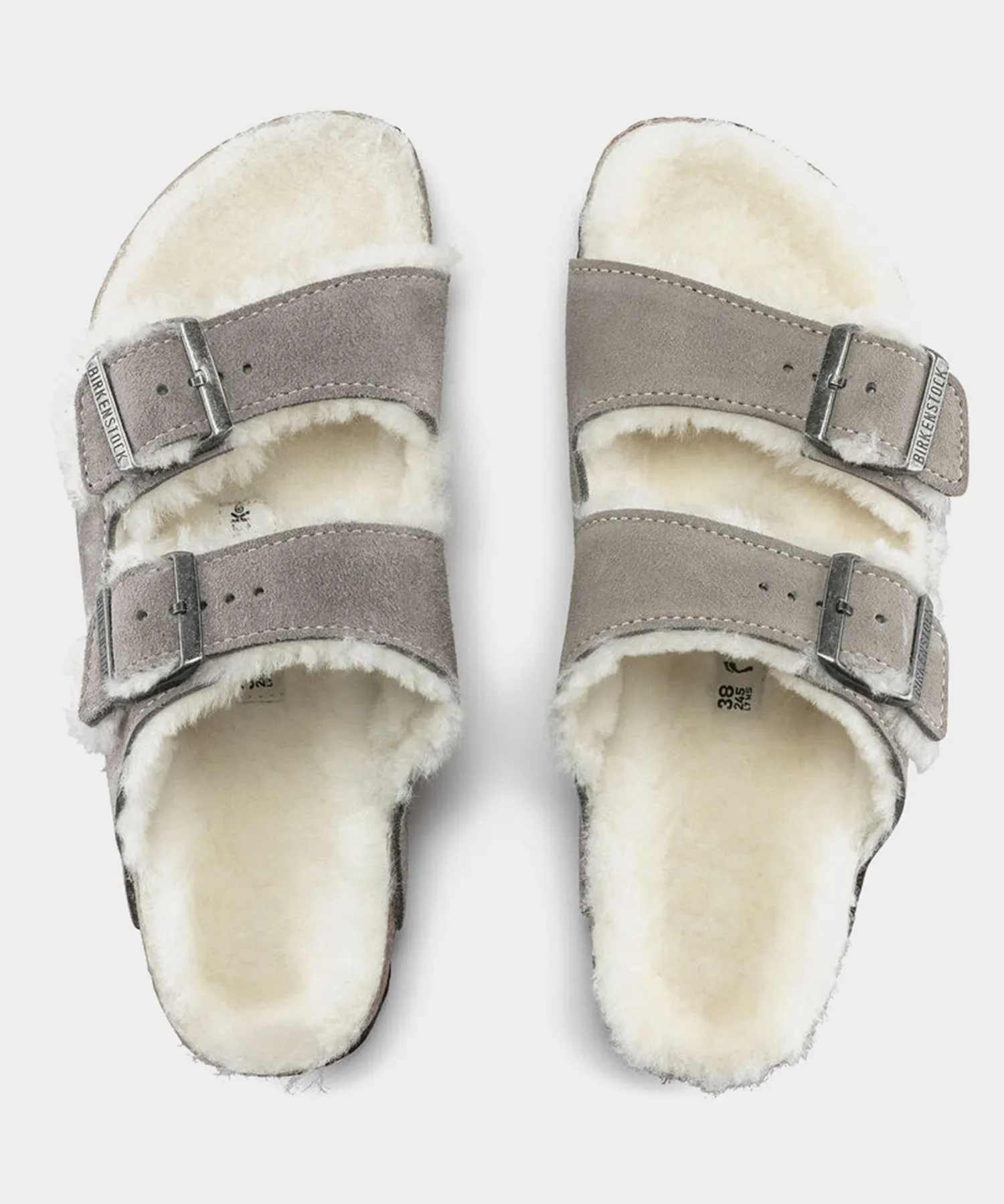 Birkenstock Arizona Shearling in Stone