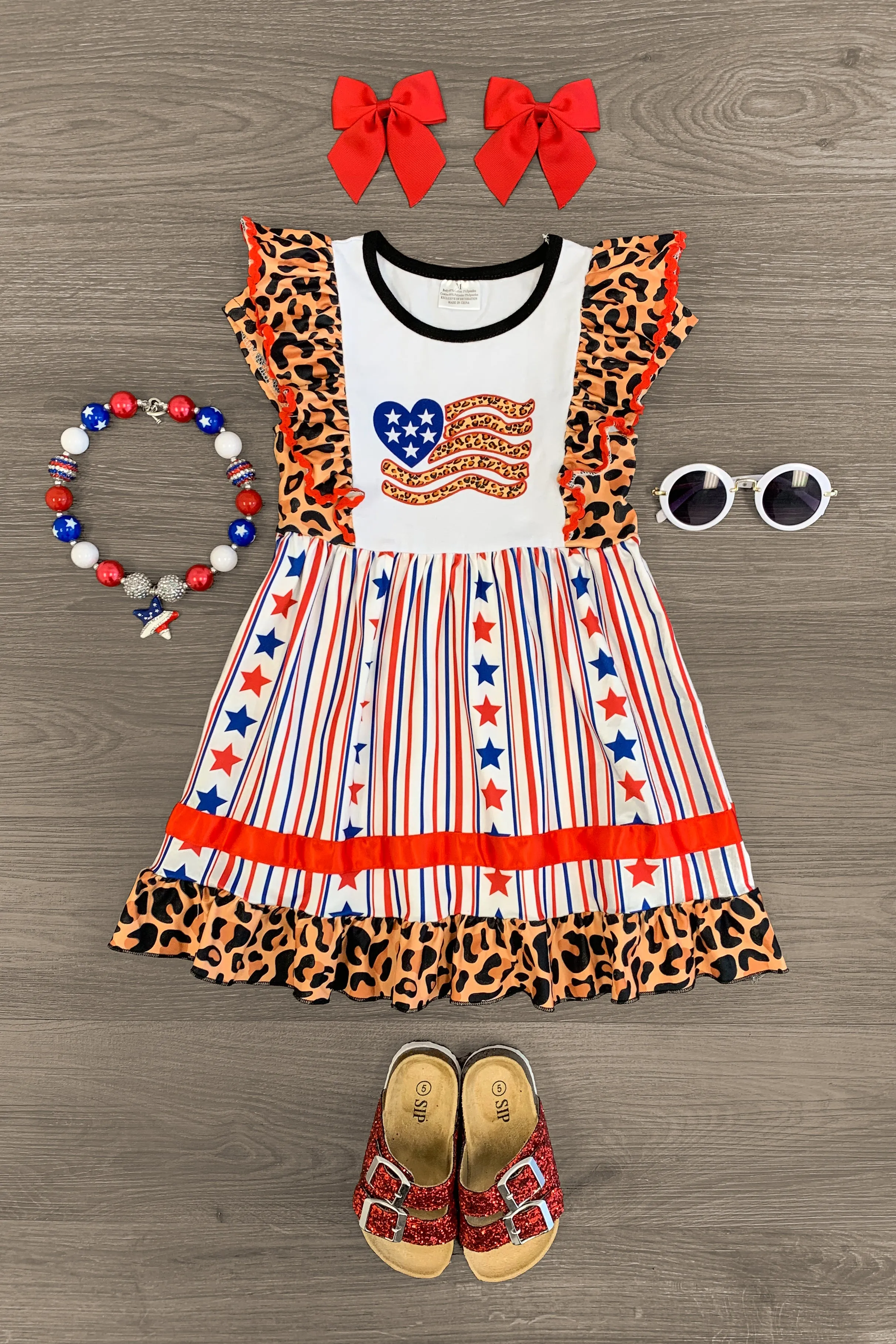 Cheetah American Flag Dress