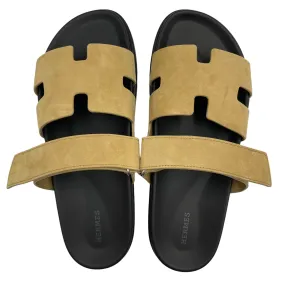 Chypre 43 Beige Sandals in Suede