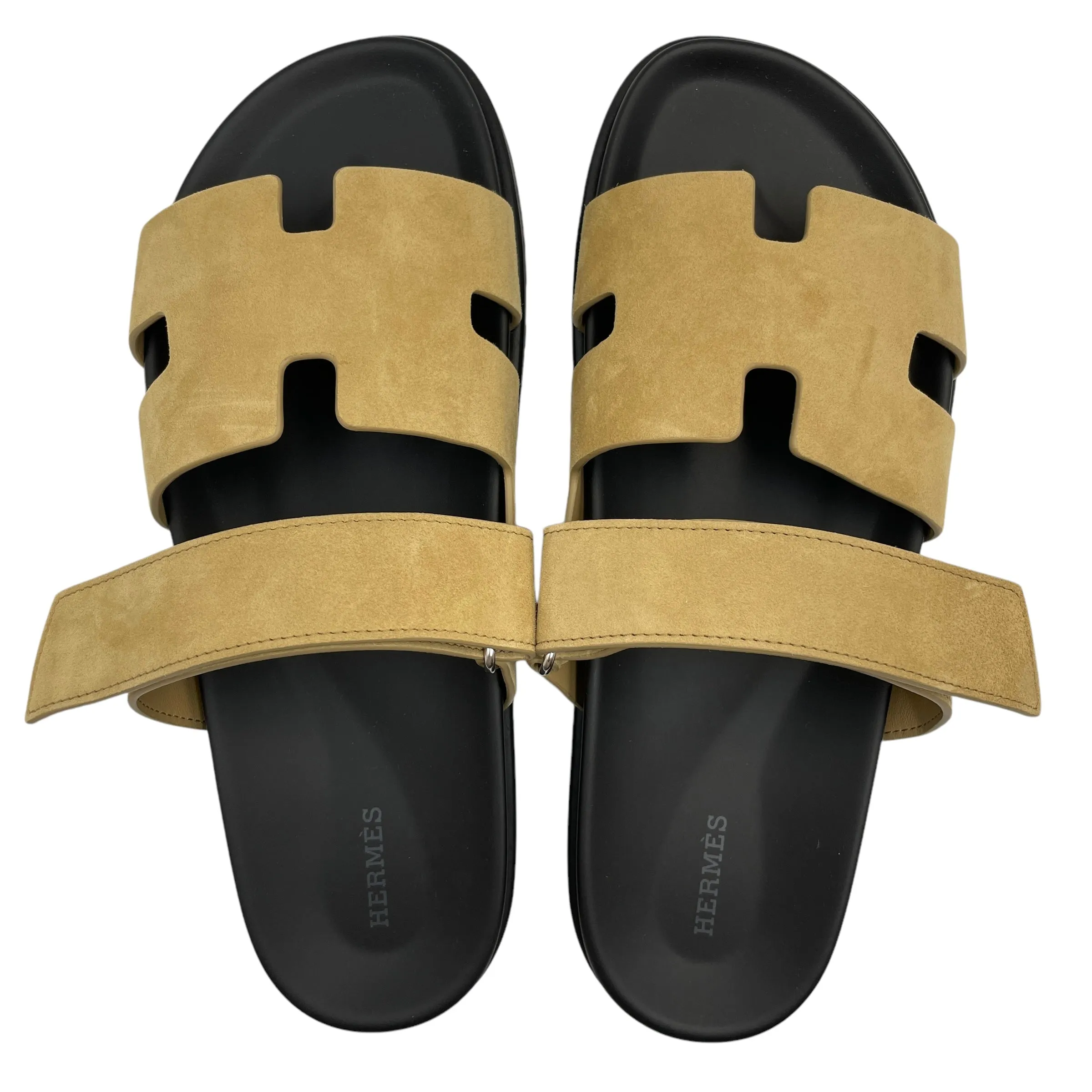 Chypre 43 Beige Sandals in Suede