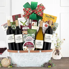 Cliffside Vineyards Quartet: Gourmet Wine Basket