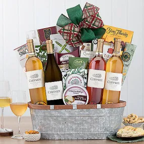 Cliffside Vineyards Quartet: White Wine Gift Basket