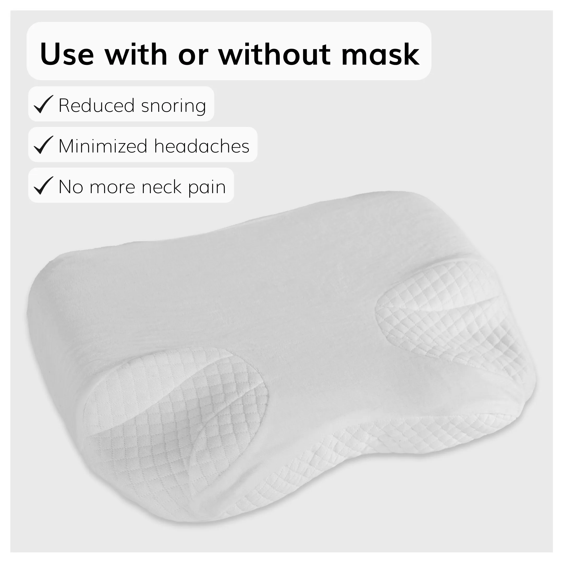 CPAP Side Sleeper Pillow | Contoured Positional Wedge for Sleep Apnea Treatment and Snoring Prevention