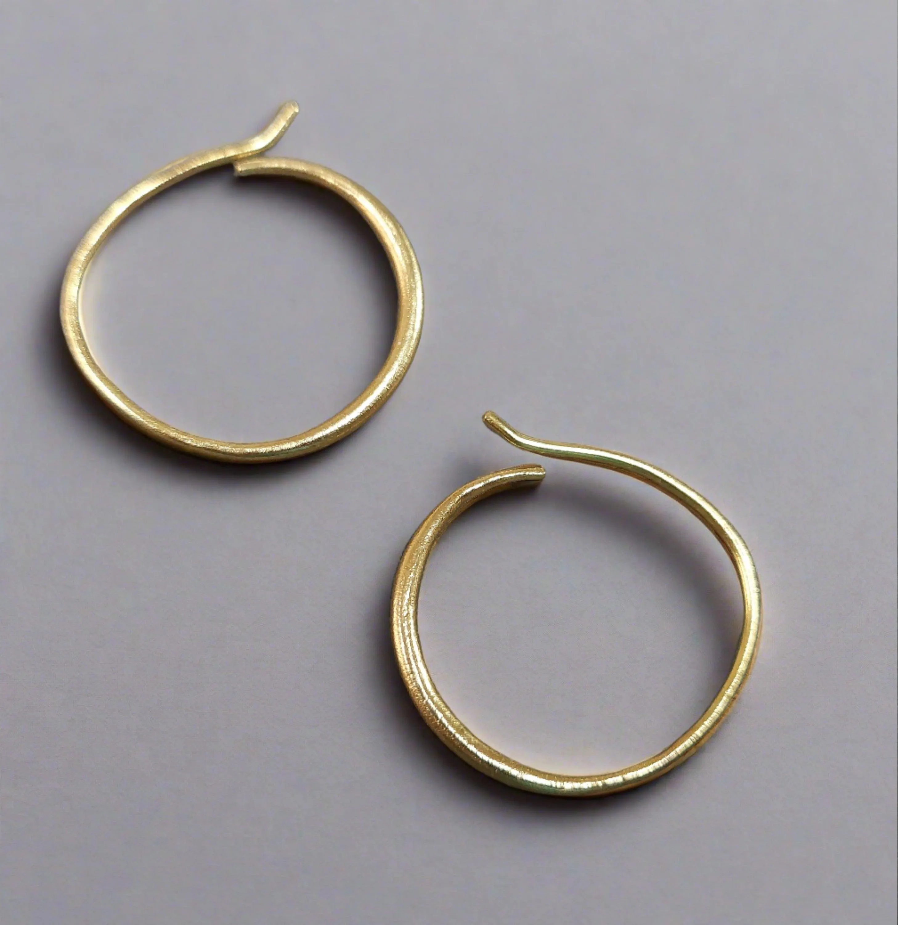 Dainty Hoop Earrings Gold 14k