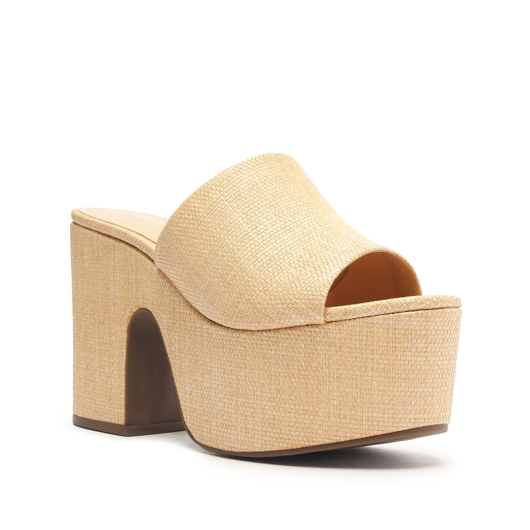 Dalle Cutout Straw Sandal