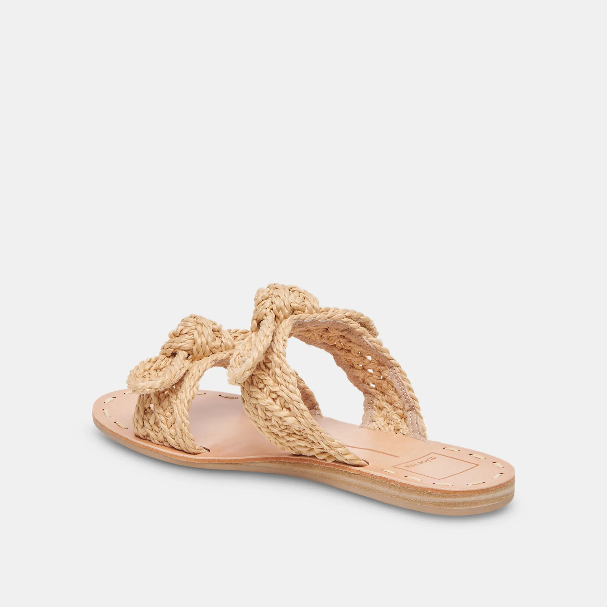 DINAH SANDALS LT NATURAL RAFFIA