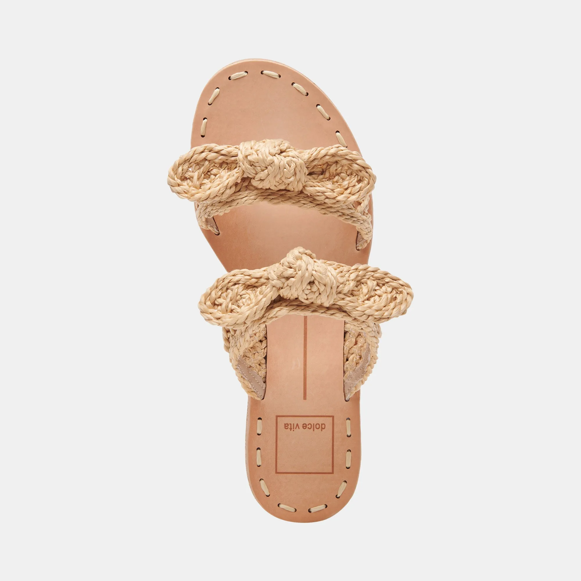 DINAH SANDALS LT NATURAL RAFFIA