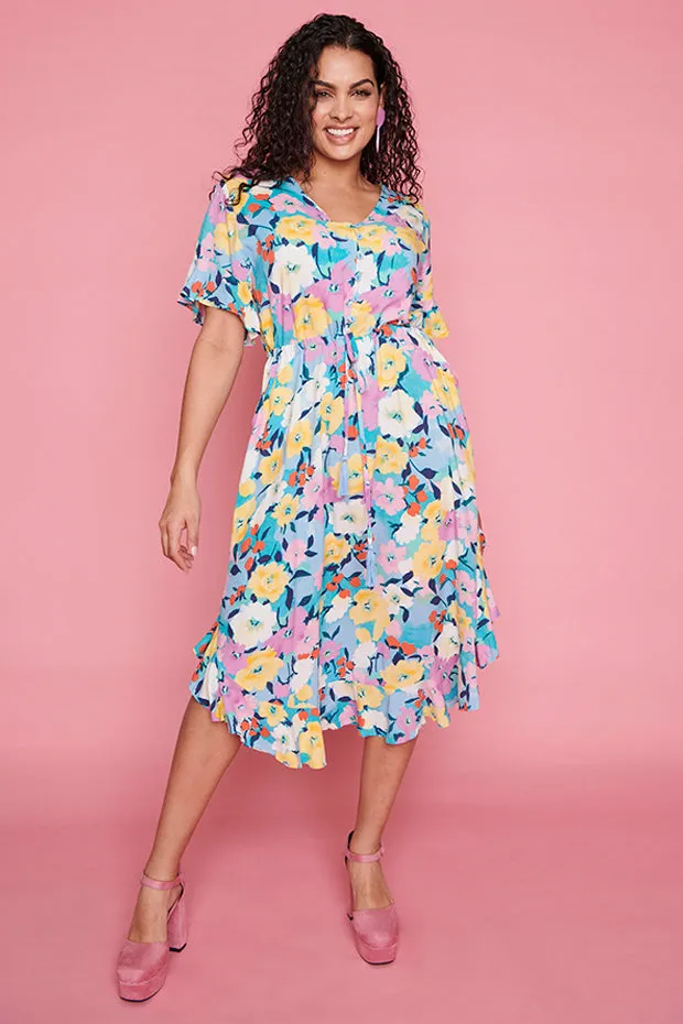 Dionne Chalky Floral Dress