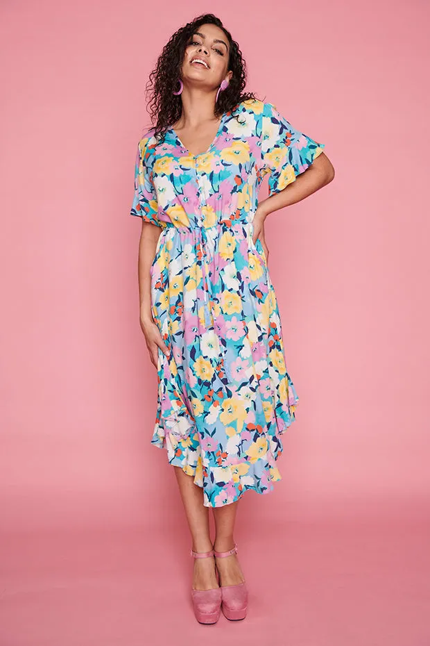 Dionne Chalky Floral Dress