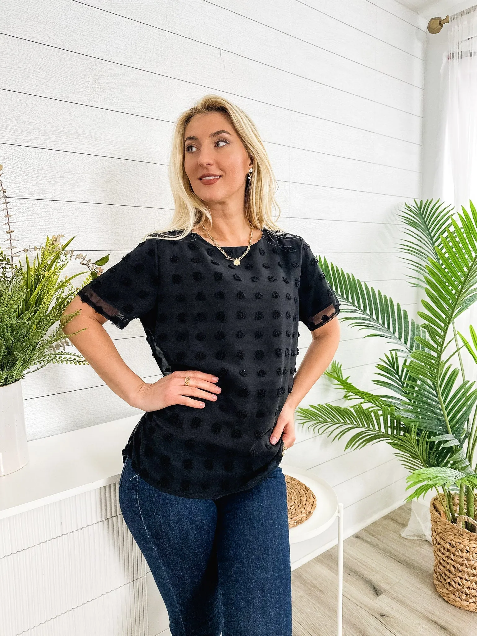 Easy Everyday Clip Dot Blouse