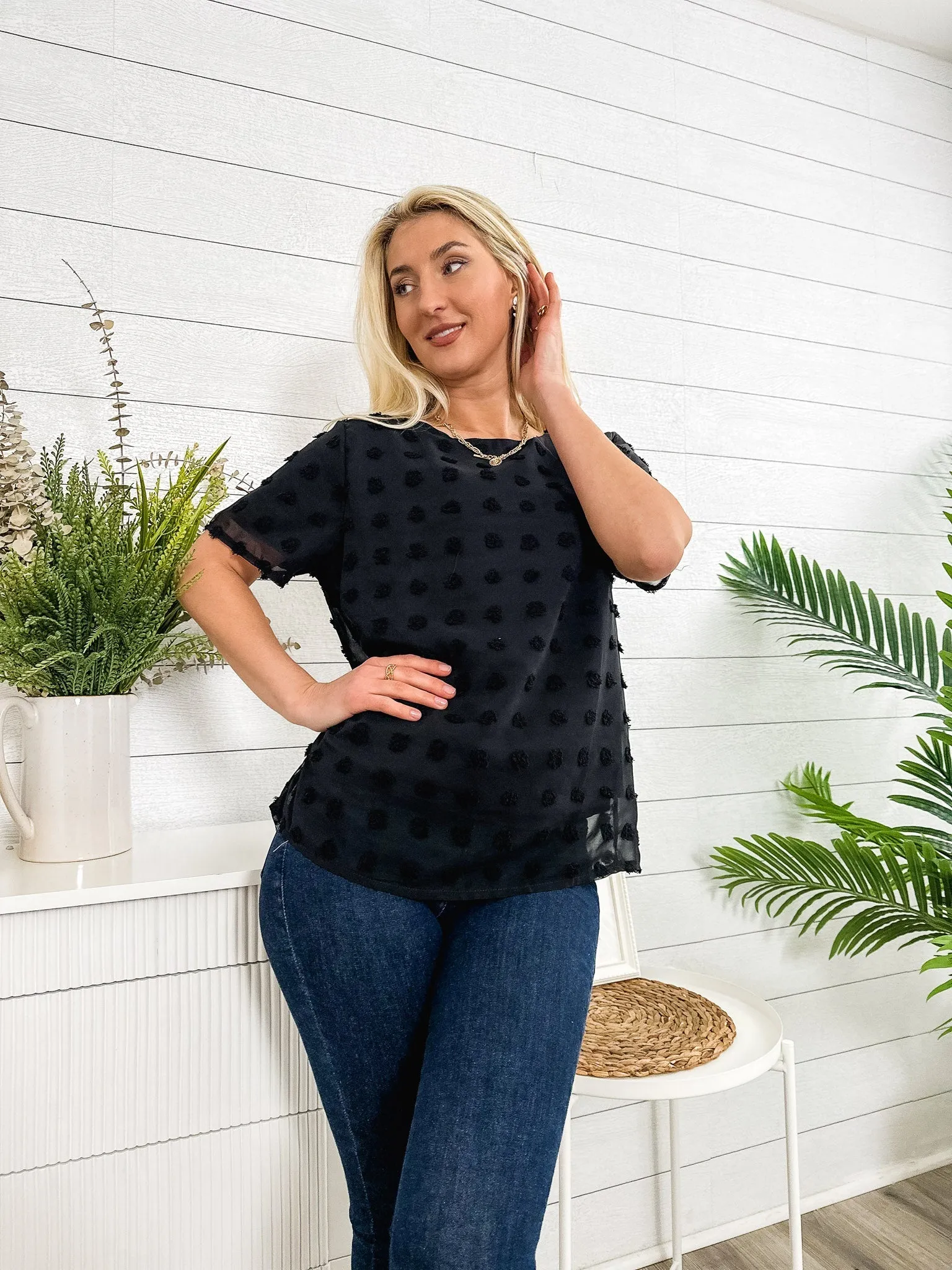 Easy Everyday Clip Dot Blouse