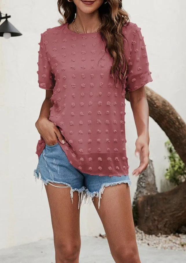 Easy Everyday Clip Dot Blouse