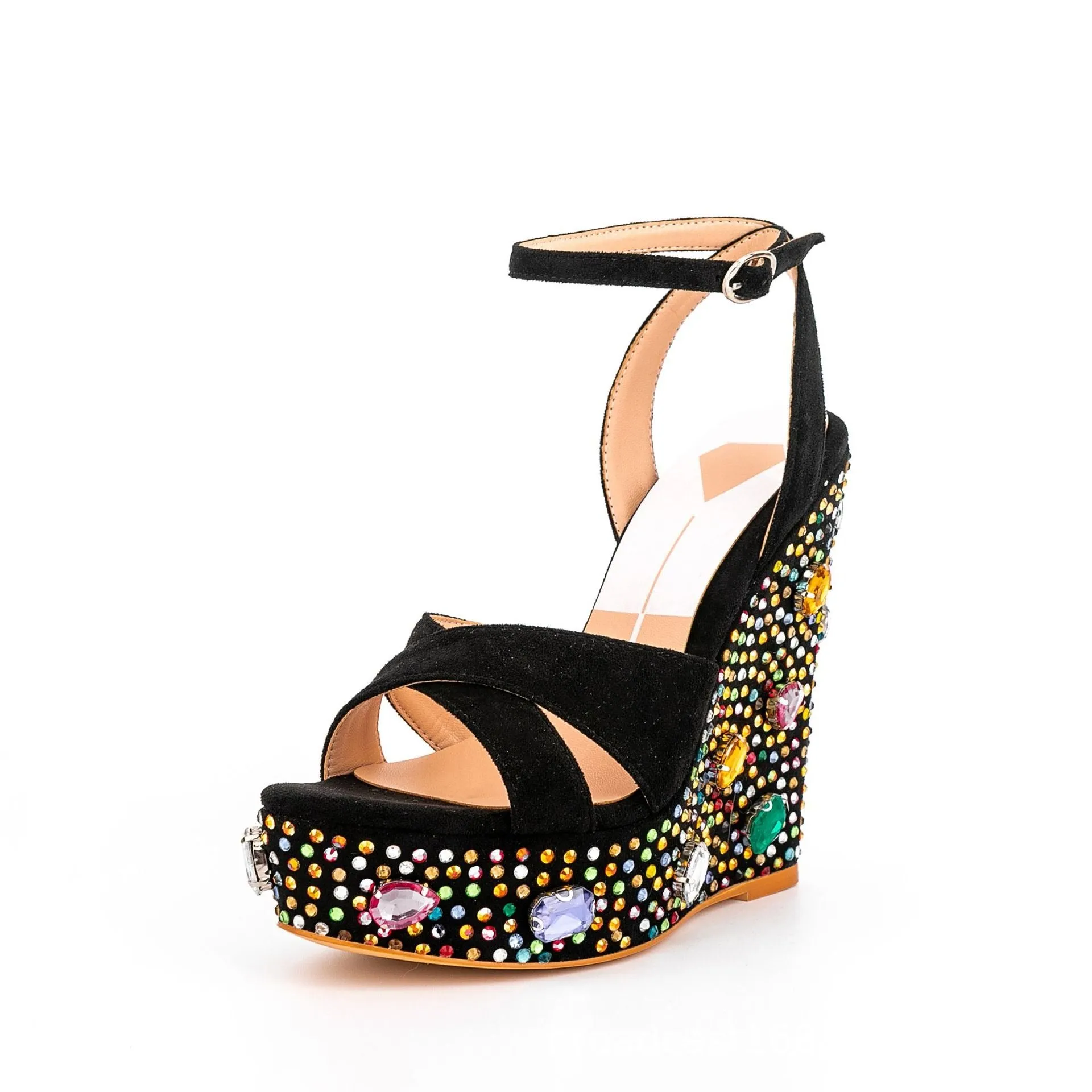 Embellished Wedge Heel Platform Sandals