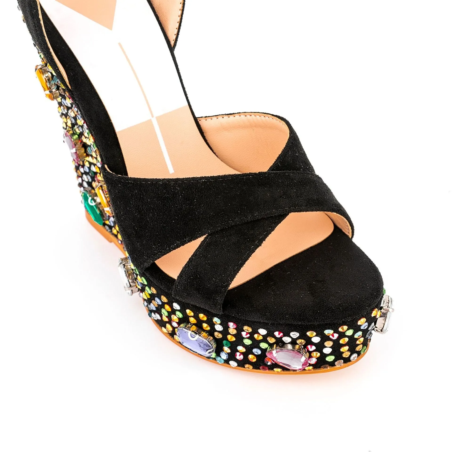 Embellished Wedge Heel Platform Sandals