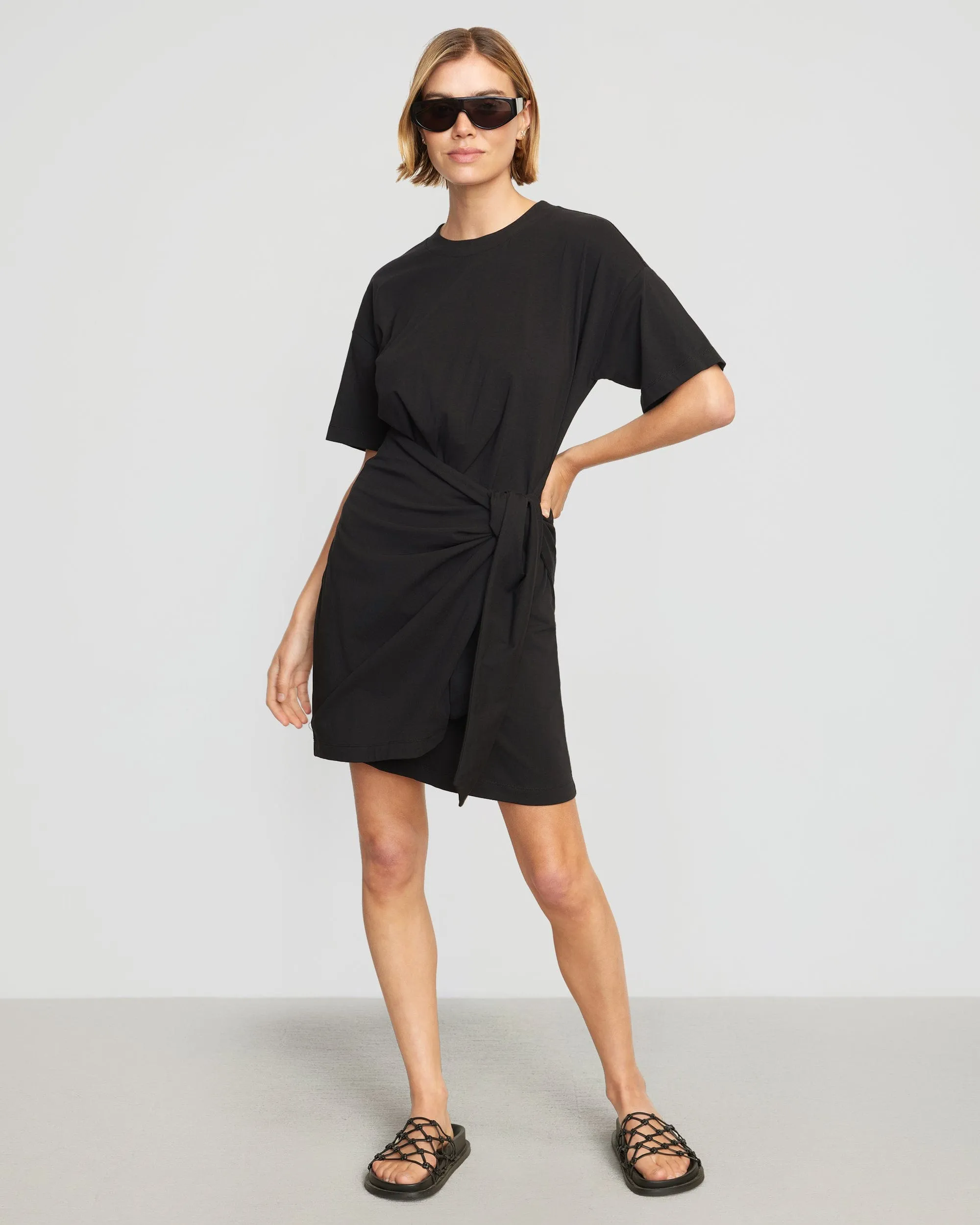 Fallon Organic Cotton T-Shirt Wrap Dress