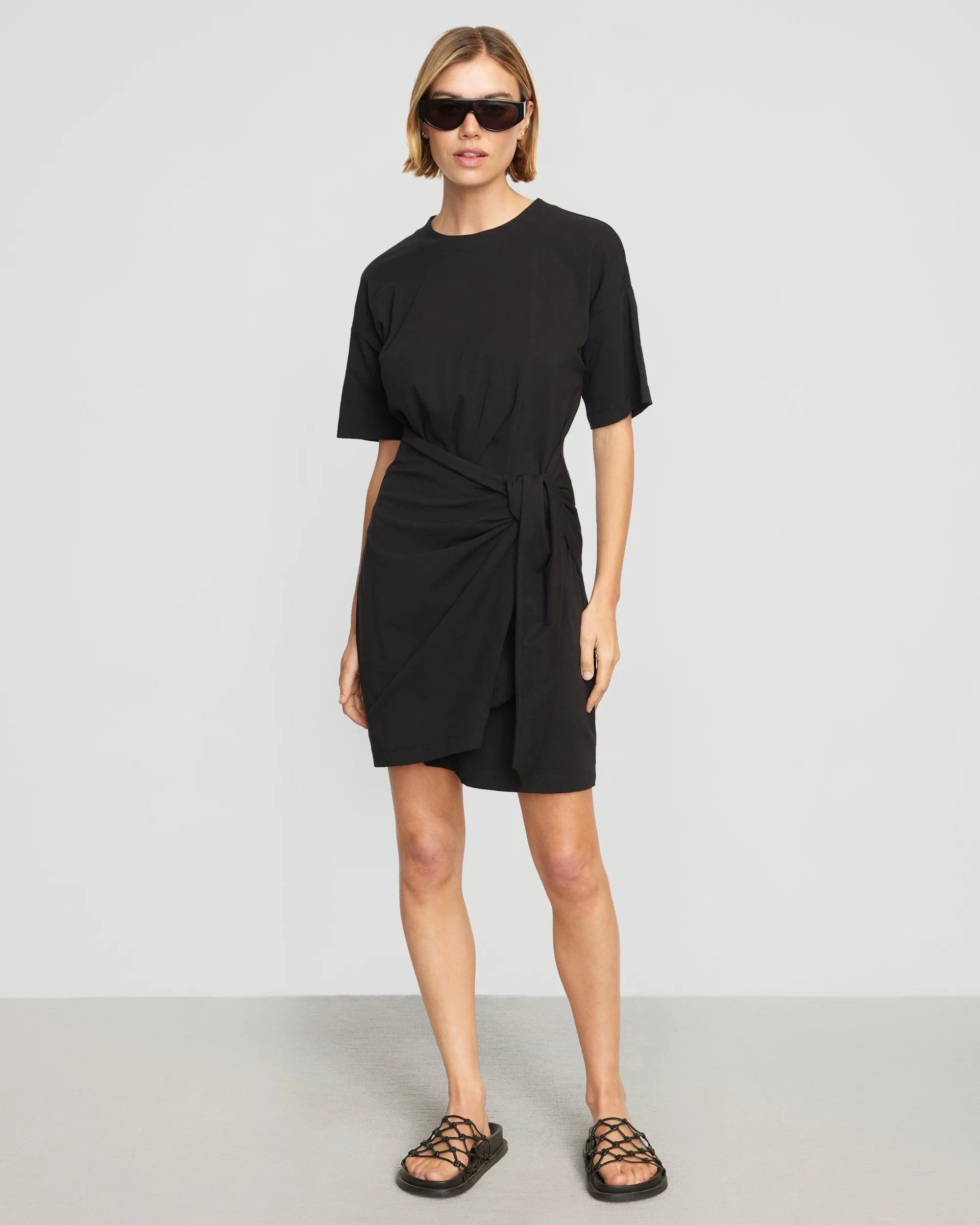 Fallon Organic Cotton T-Shirt Wrap Dress