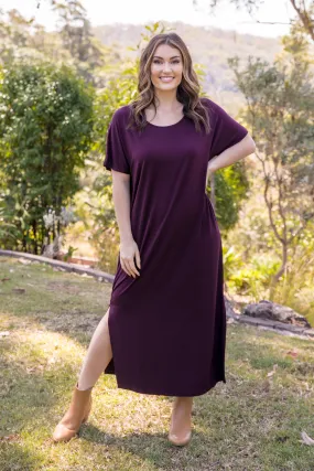 FINAL SALE Destiny Dress in Berry