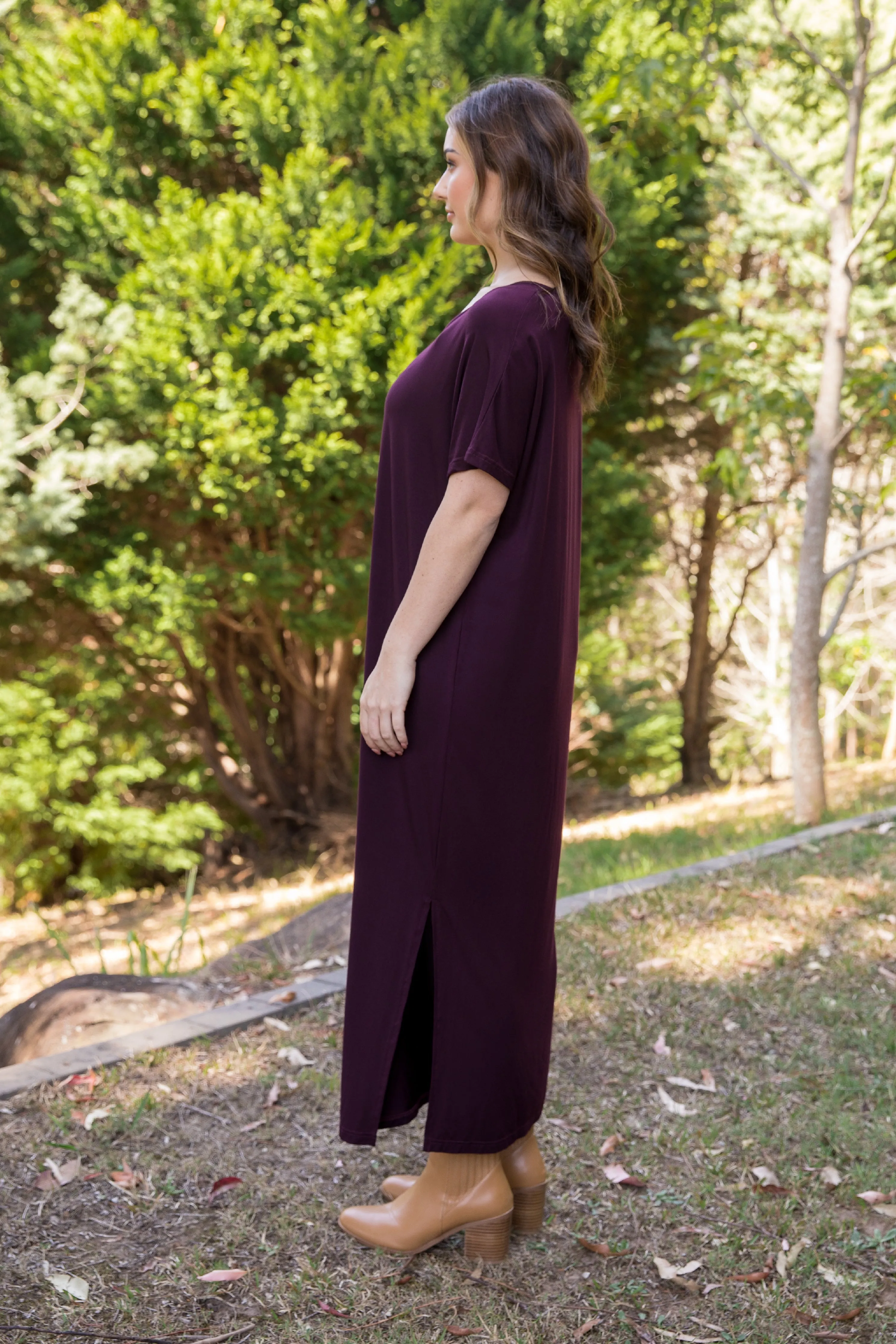 FINAL SALE Destiny Dress in Berry