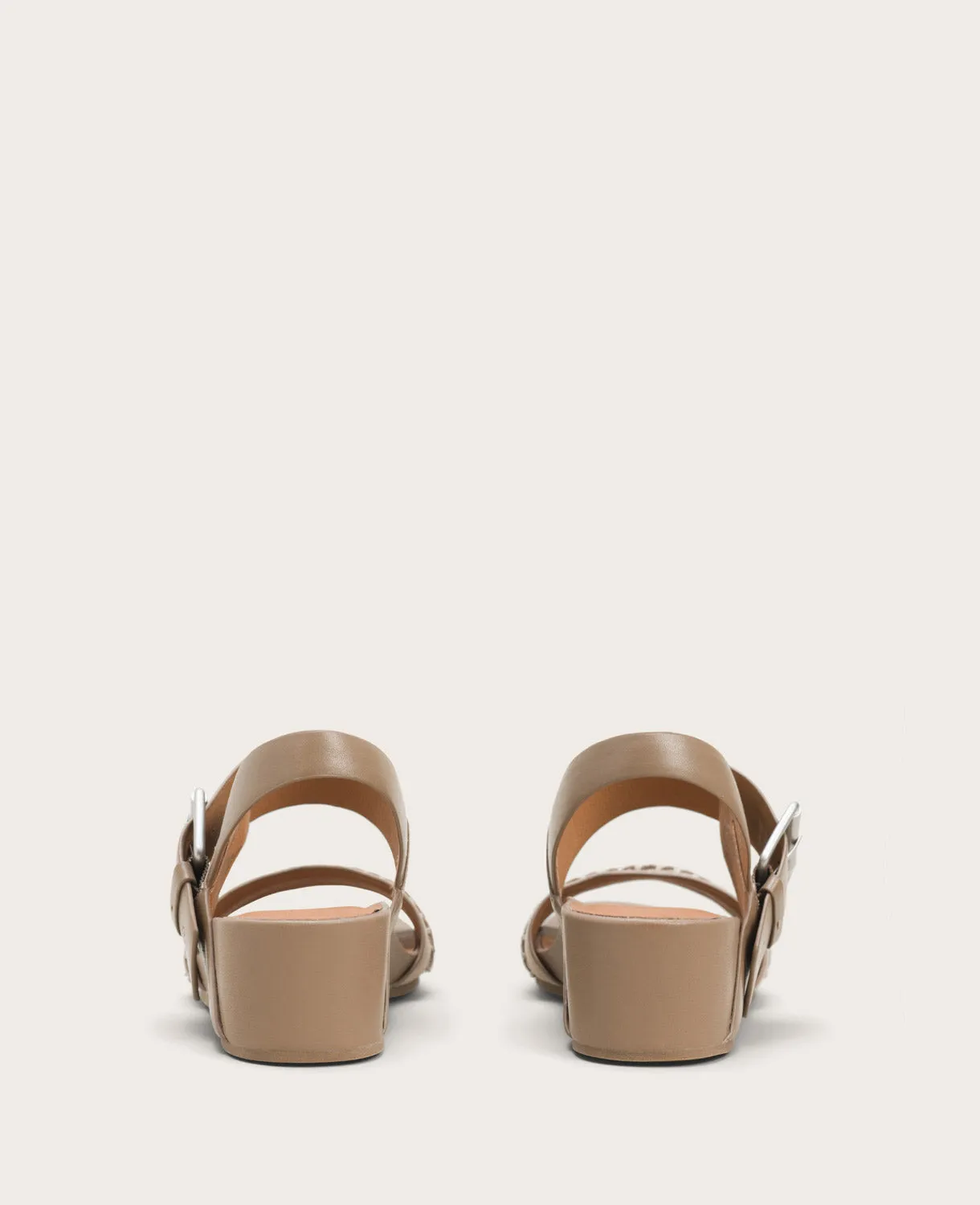 GENTLE SOULS - Giulia Leather and Suede Platform Wedge Sandal