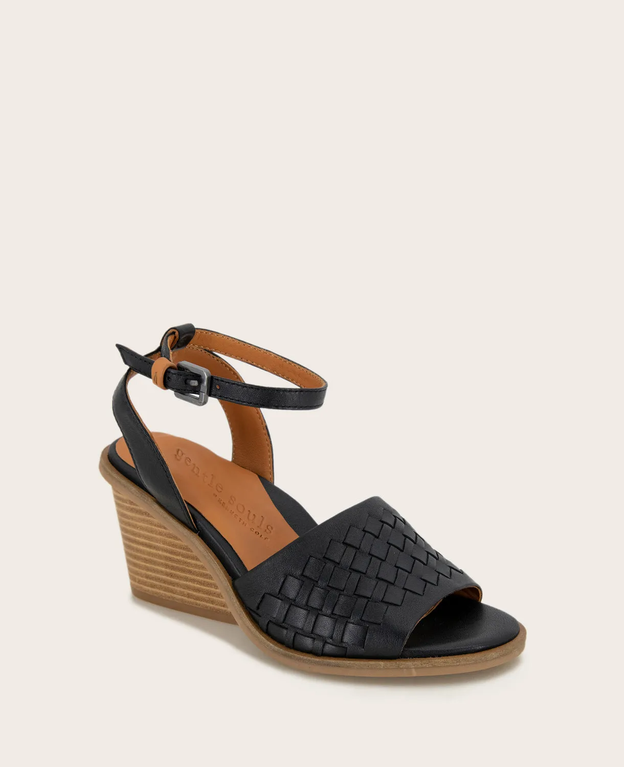 GENTLE SOULS - Nadia Leather Wedge Sandal