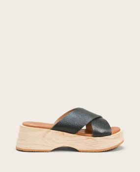 GENTLE SOULS - Orion Leather Slide Wedge Sandal