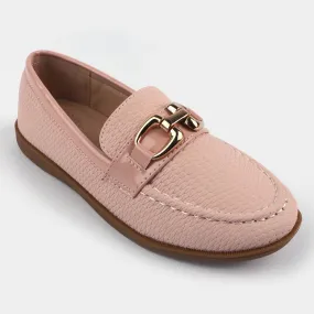 Girls Loafers 693-1-Pink