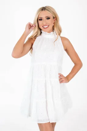 Happy Daisy Dress - White