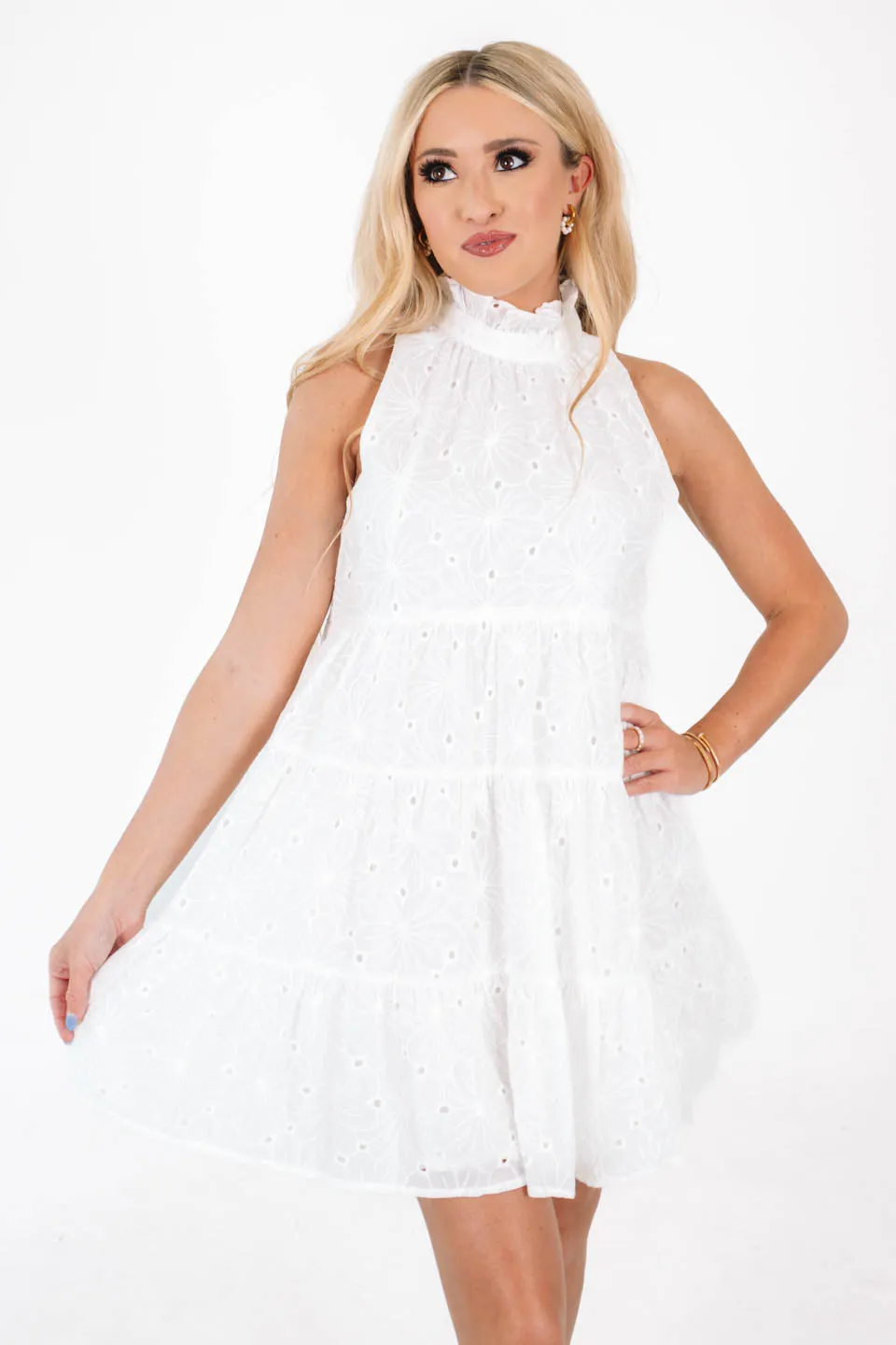 Happy Daisy Dress - White