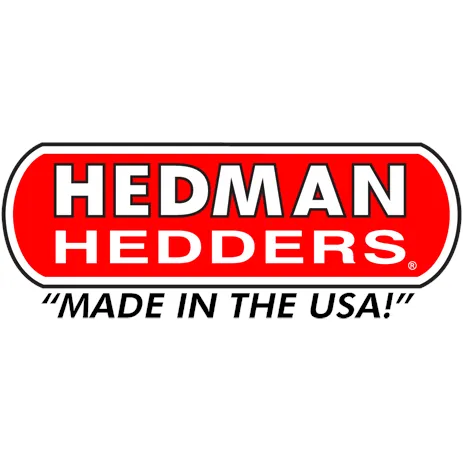 Hedman Hedders Street Headers - 1.625 in Primary - Stock Collector Flange - Y-Pipe Included - Black Paint - Small Block Chevy - GM Fullsize Truck 1988-95