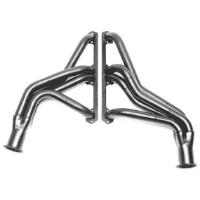 Hedman Hedders Street Headers - 1.75 in Primary - 3 in Collector - Black Paint - AMC V8 - Fullsize SUV / Truck 1971-79 - Pair