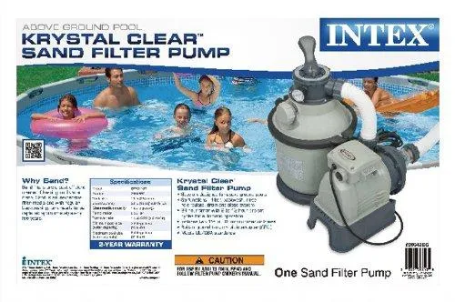 Intex 1200 GPH Krystal Clear Sand Pool Filter Pump Set and Kokido V-Trap Vacuum