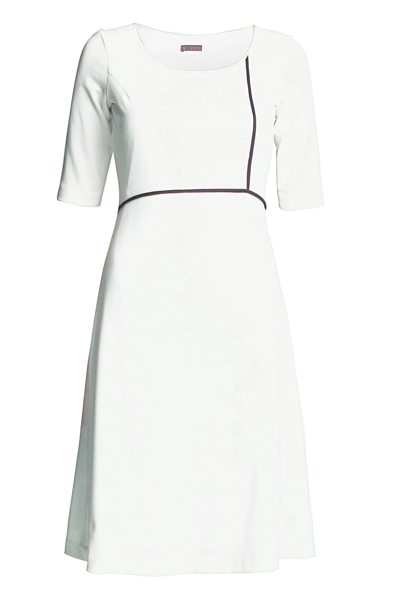 Ivory Knit Work Dress