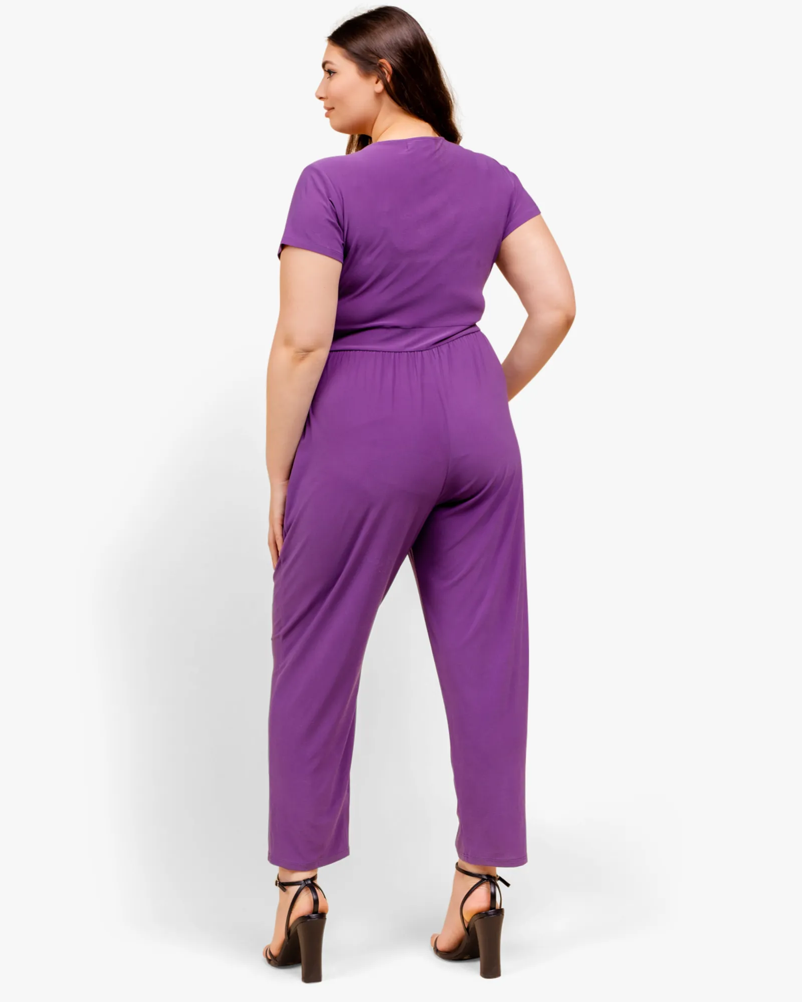 Jamie Tie-Waist Jumpsuit | Purple