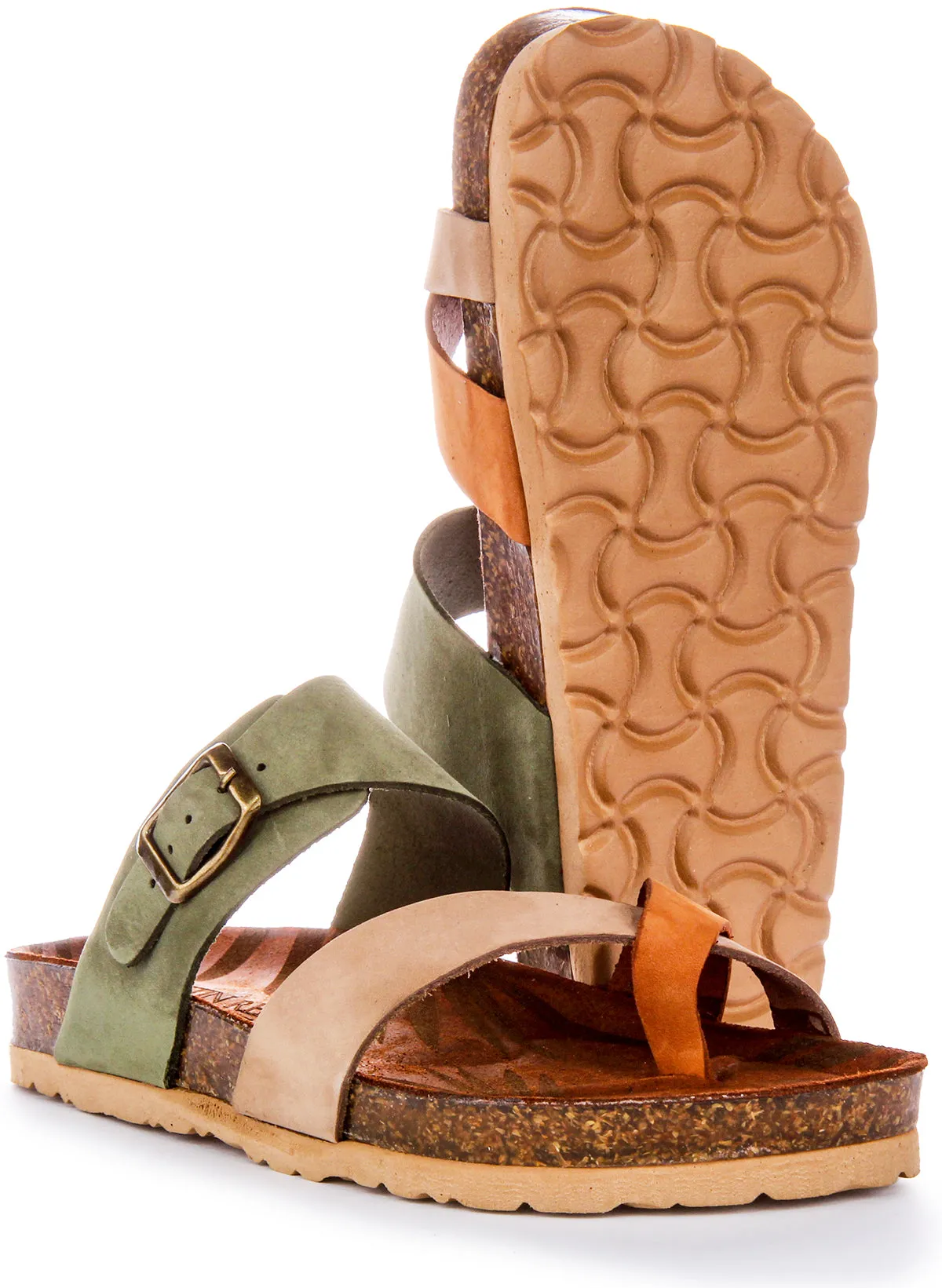 Justinreess England Carla Sandal In Stone