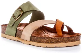 Justinreess England Carla Sandal In Stone